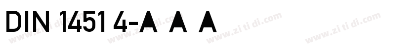 DIN 1451 4字体转换